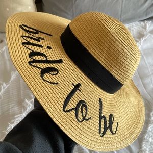 Bride to be straw hat